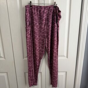 Pro Zone Heather Pink Leggings Women's Size 2XL Active Workout Gym Hike Travel